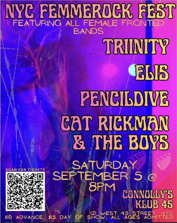 Femmerock w/Triinity/Elis/Pencildive/Cat Rickman & The Boys: 